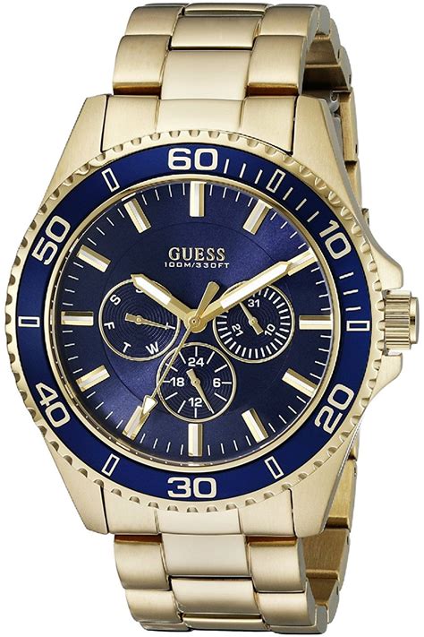 fake gold guess watch|gold tone watches for men.